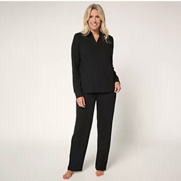 Cuddl Duds Pants - Cuddl Duds Black Women's Loungewear Size 2XT #21